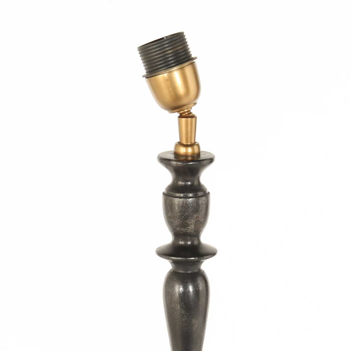 Vintage orangefarbene Tischlampe mit schwarzem Fuß Steinhauer Bois – Bild 7