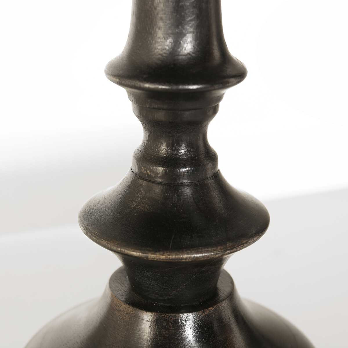 Vintage orangefarbene Tischlampe mit schwarzem Fuß Steinhauer Bois – Bild 9