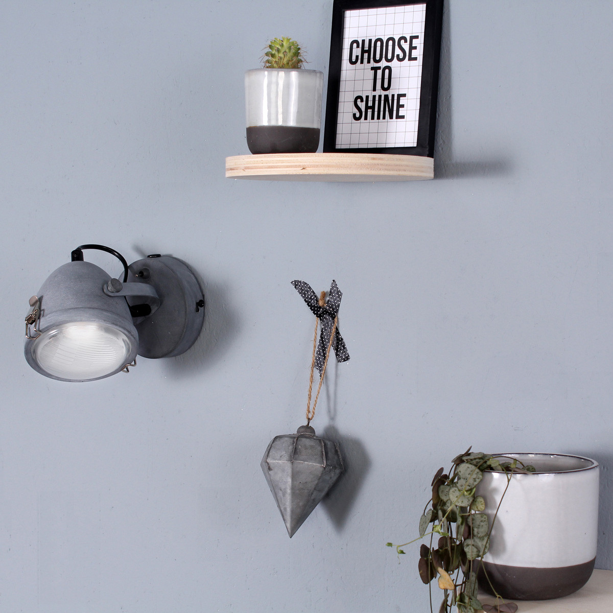 Industrieller grauer Metallglas-Spot Mexlite Paco – Bild 3