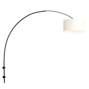 wandbogenleuchte-lampenschirm-aus-leinen-steinhauer-sparkled-light-schwarz-8138zw-2