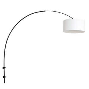 wandbogenleuchte-lampenschirm-aus-leinen-steinhauer-sparkled-light-schwarz-8138zw