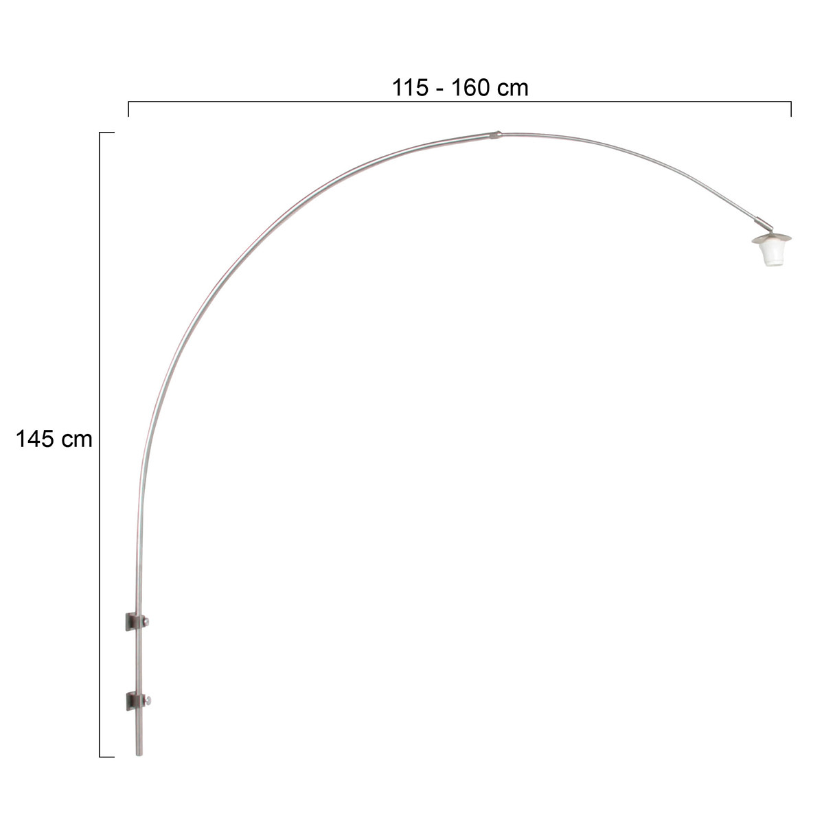 Wandbogenleuchte schlicht Steinhauer Sparkled Light – Bild 6