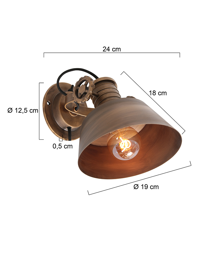 Vintage Wandspot Anne Light & Home Sprocket – Bild 6