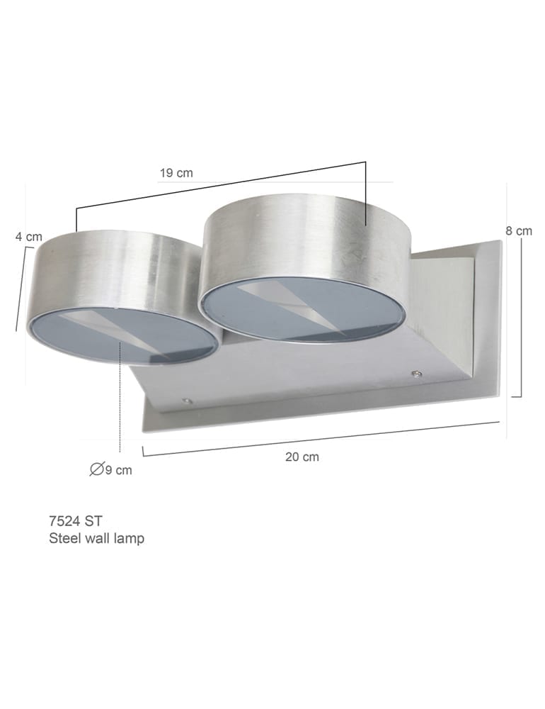 Moderne doppelte Wandleuchte Steinhauer Rajka LED – Bild 2