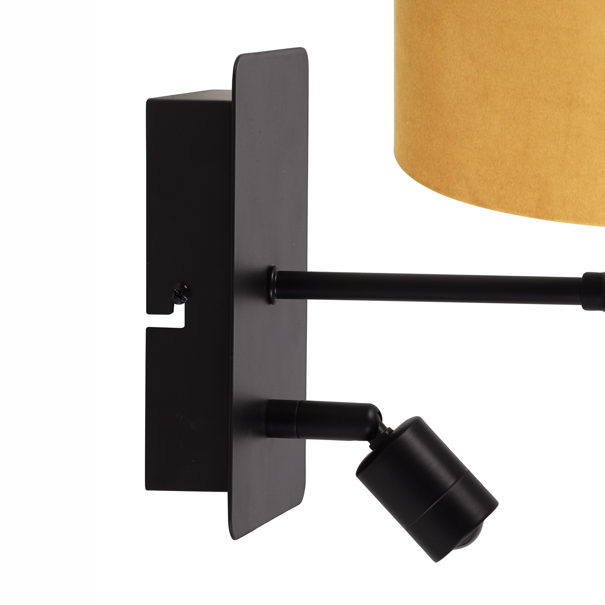 Wandleuchte mit rundem Lampenschirm modern Light & Living Montana schwarz – Bild 4