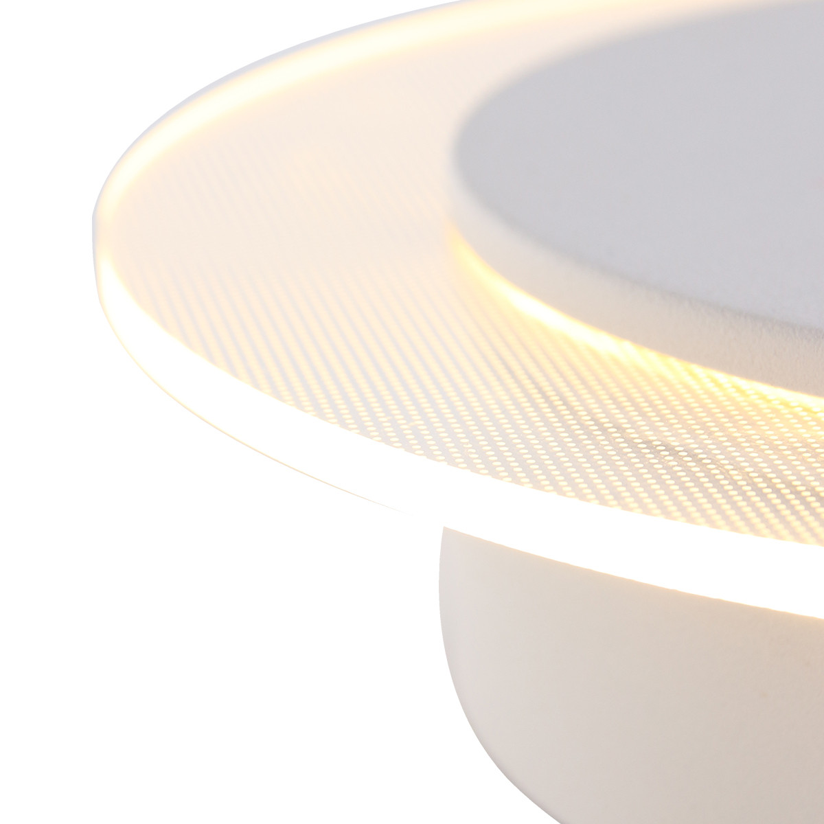 Moderne weiße Metall-Kunststoff-Wandlampe Steinhauer Lido – Bild 5