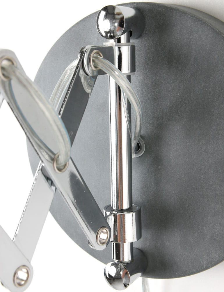 Wandleuchte Scherenmechanismus Trio Leuchten Scissor grau – Bild 5