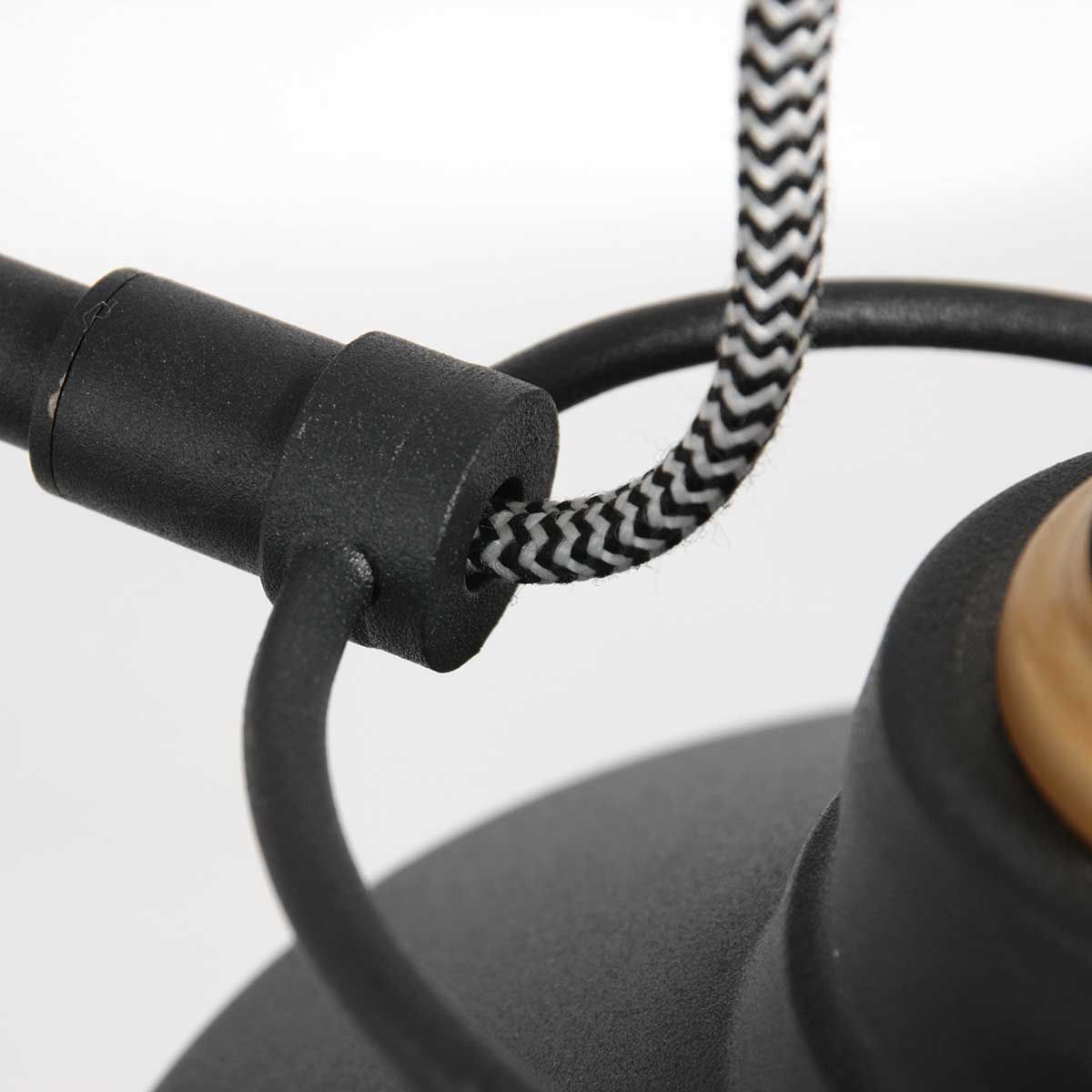 Industrielle schwarze Metall-Wandlampe Mexlite Nove – Bild 10