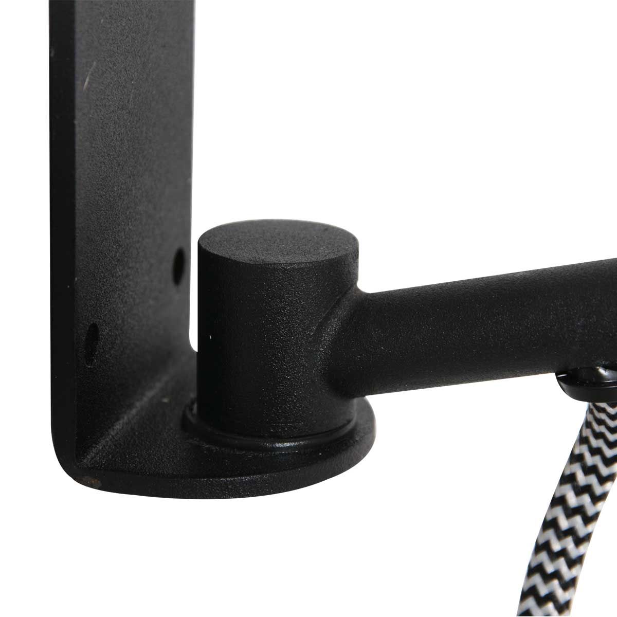 Industrielle schwarze Metall-Wandlampe Mexlite Nove – Bild 14