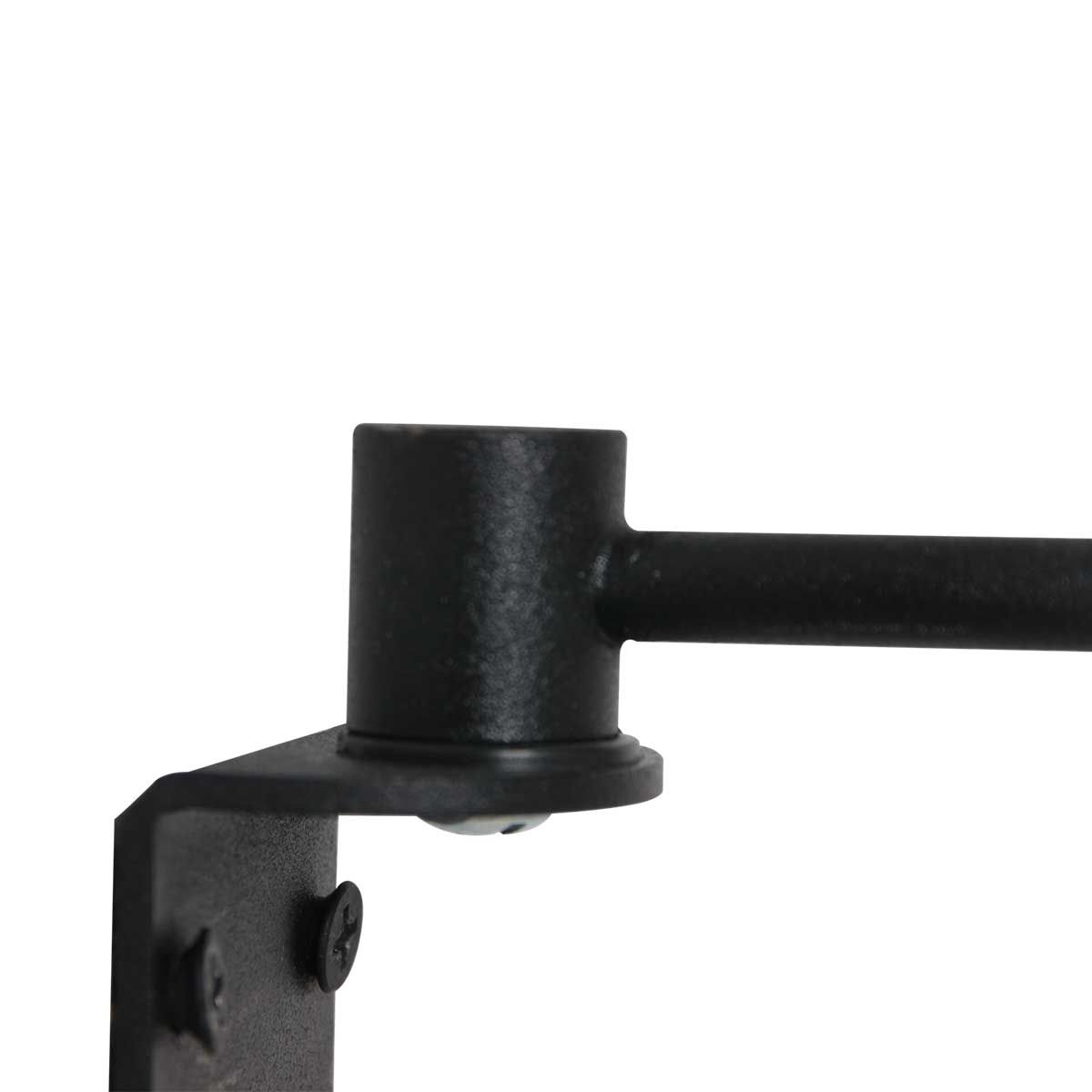 Industrielle schwarze Metall-Wandlampe Mexlite Nove – Bild 15