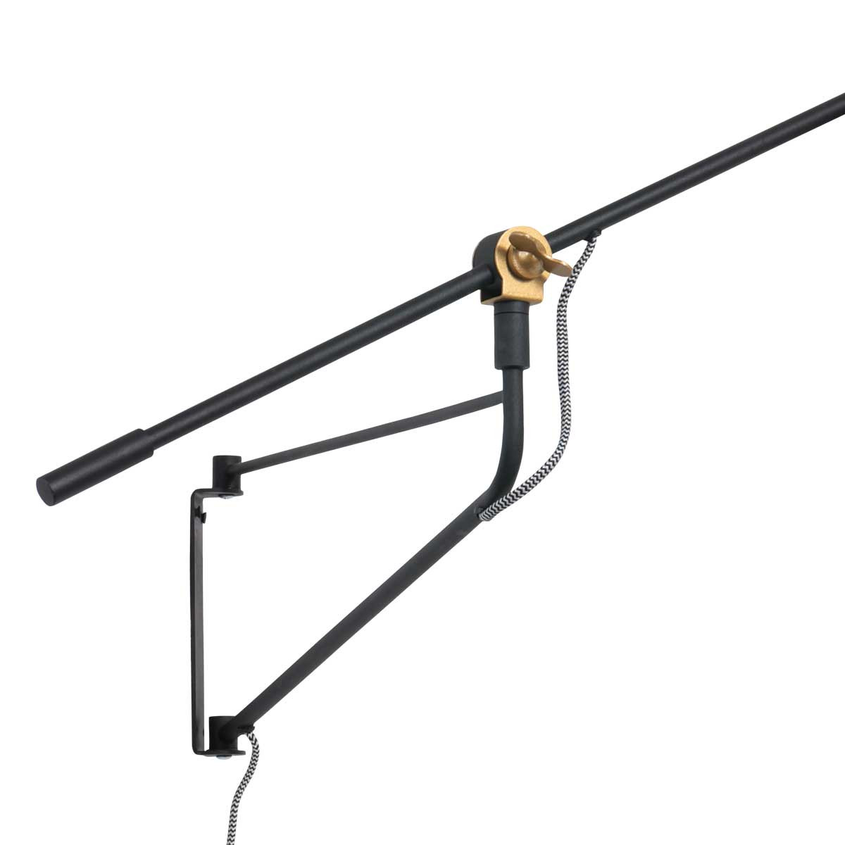 Industrielle schwarze Metall-Wandlampe Mexlite Nove – Bild 5