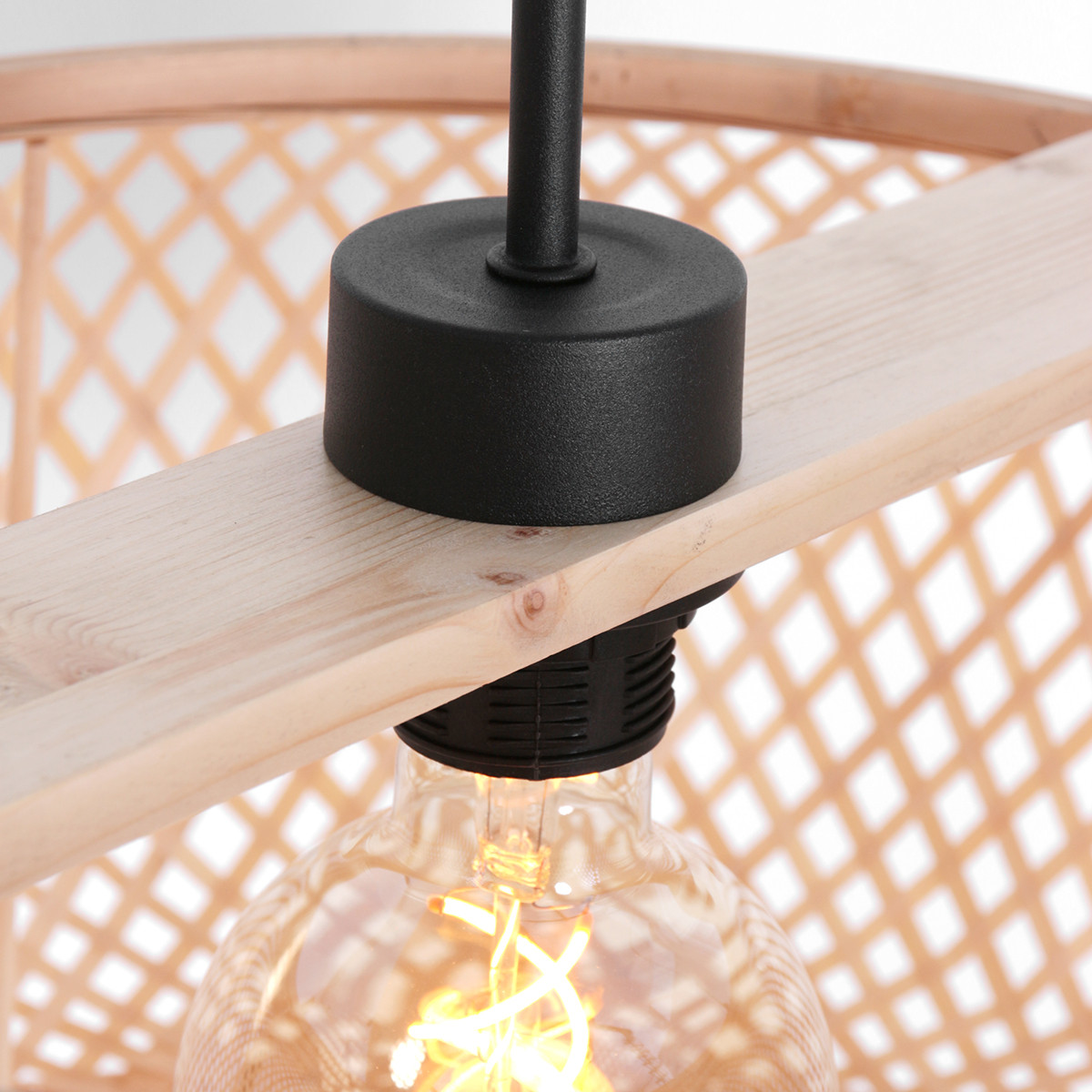Zeitgenössische Pendelleuchte mit modernen Holzelementen Anne Lighting Maze – Bild 3