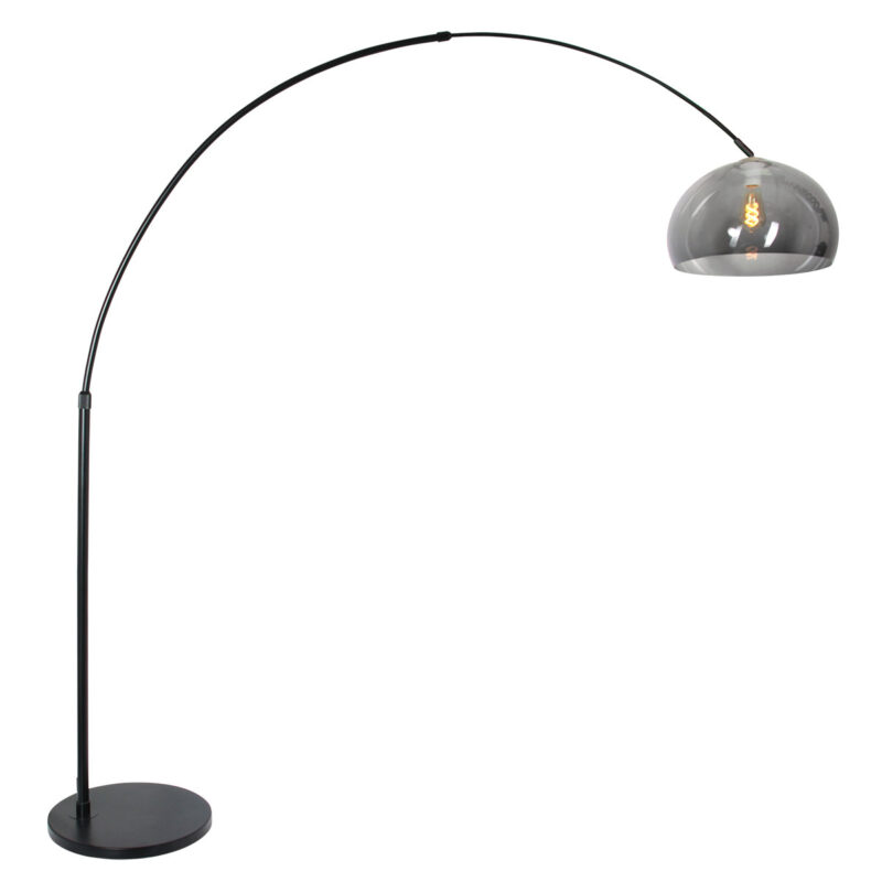 zeitlose-schwarze-bogenlampe-steinhauer-sparkled-light-mattglas-und-schwarz-9878zw-2