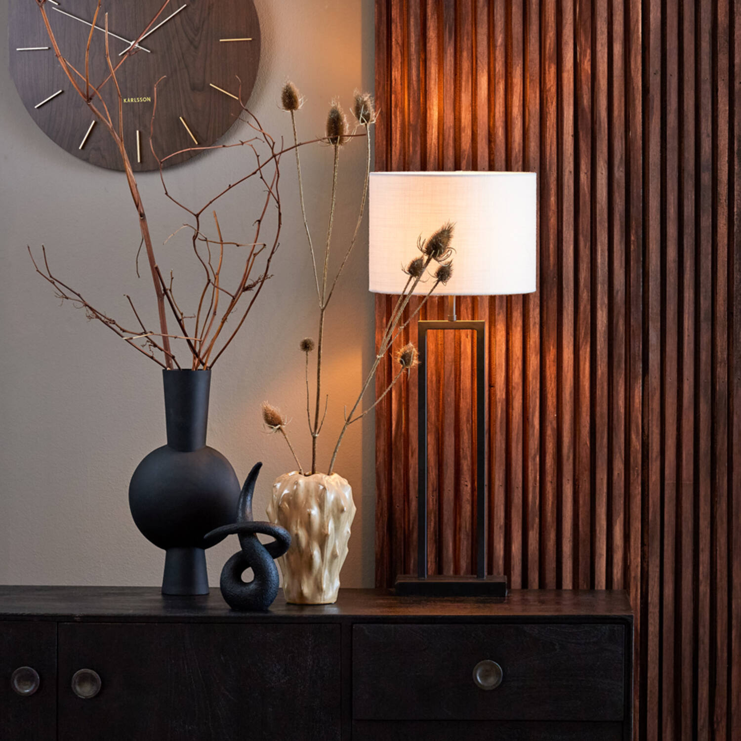 Zeitloser runder weißer Lampenschirm Light & Living Livigno – Bild 3