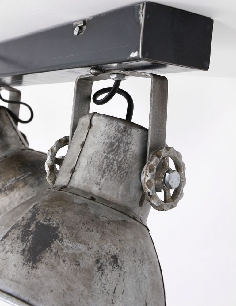 Zweiflammiger Deckenstrahler Light & Living Elay silber – Bild 4