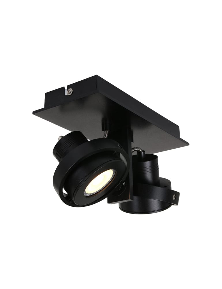 Doppelter schwarzer Aufbauspot Steinhauer Quatro – Bild 2