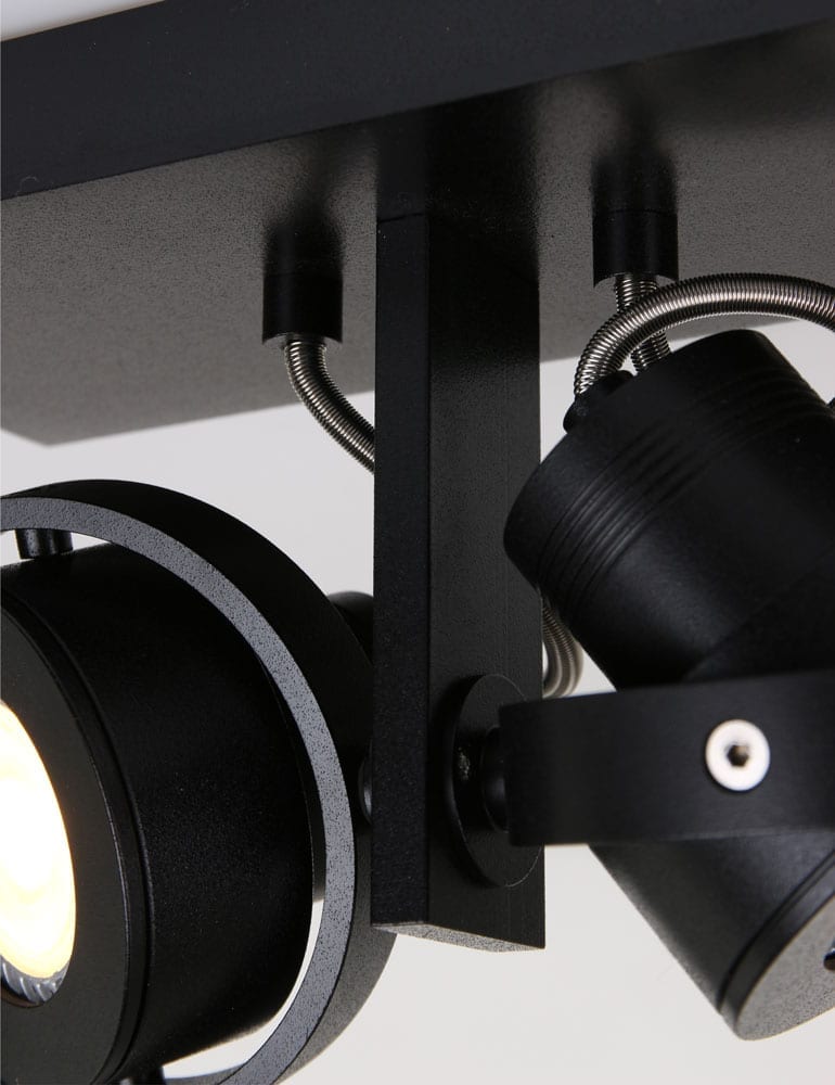 Doppelter schwarzer Aufbauspot Steinhauer Quatro – Bild 6