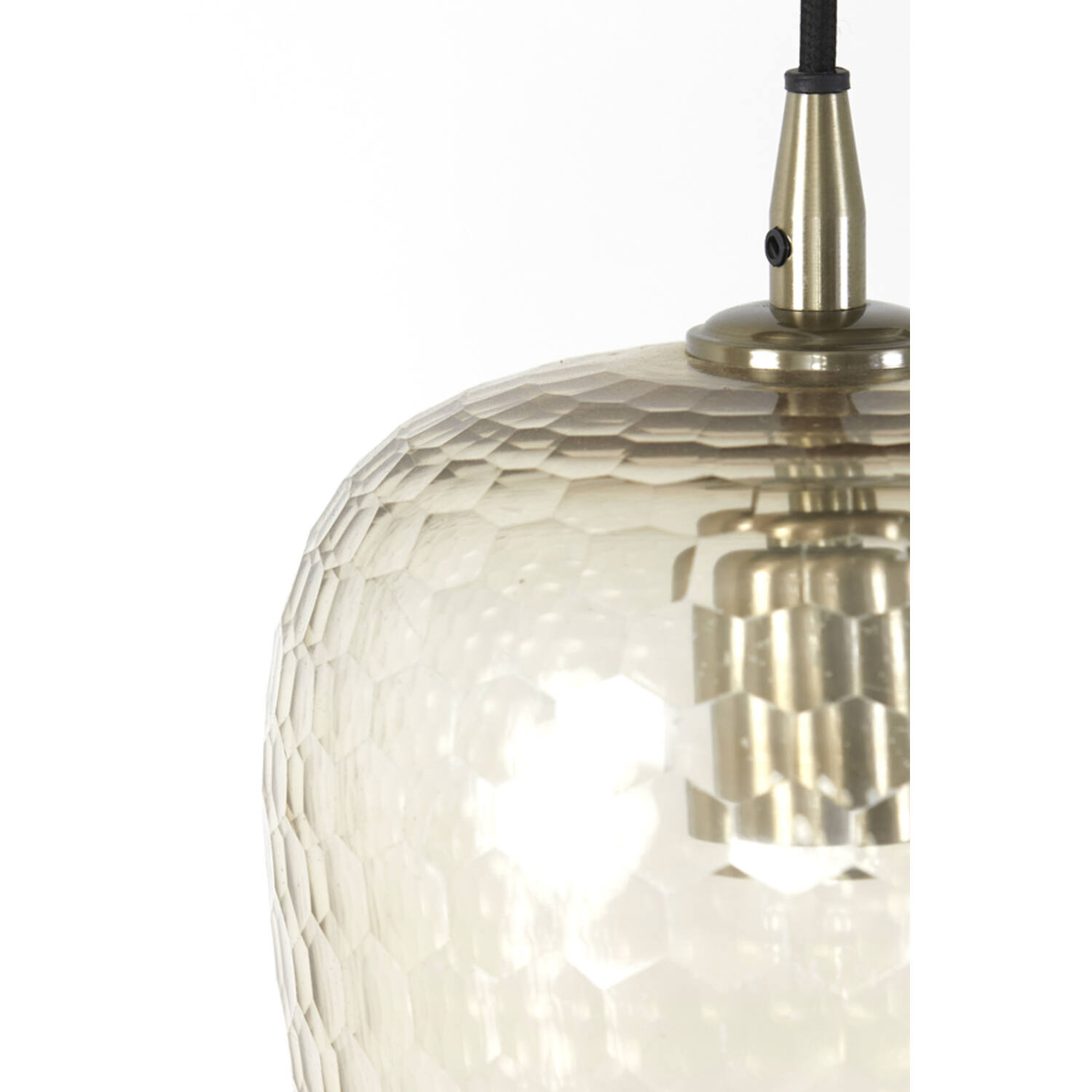 Hängeleuchte mit Amberglas-Schirm Light & Living Danita – Bild 4