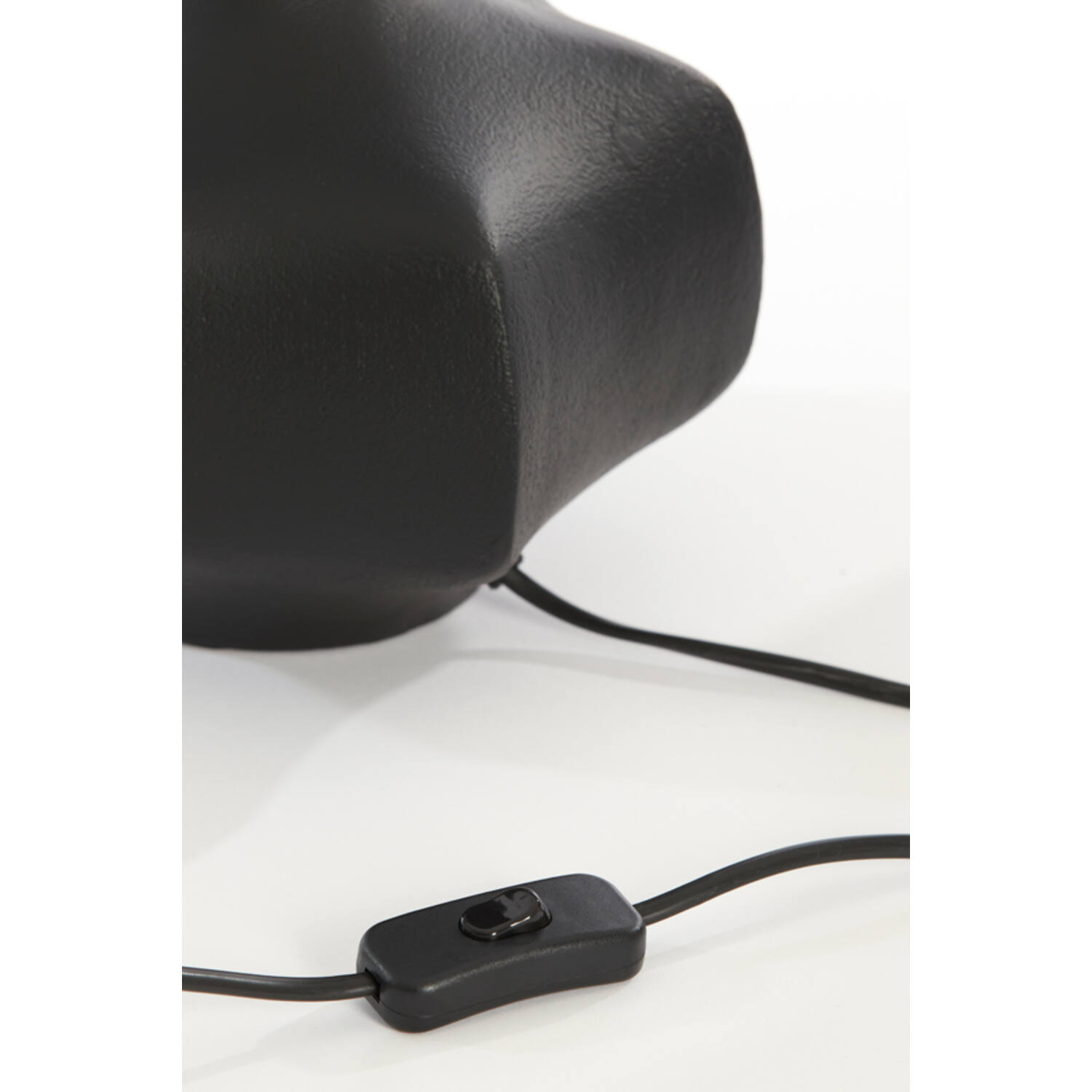 Moderne schwarze Tischlampe Light & Living Barril – Bild 5