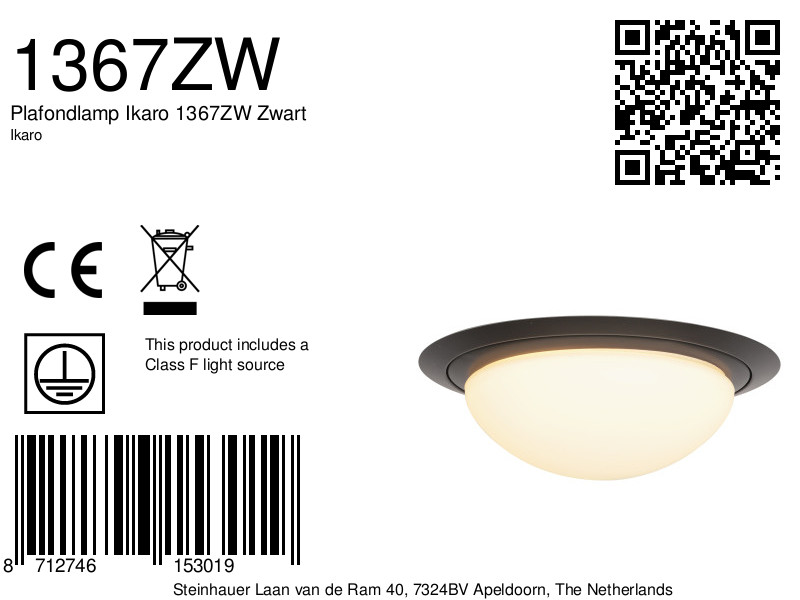 Badezimmer Deckenleuchte Steinhauer Ikaro – Bild 7