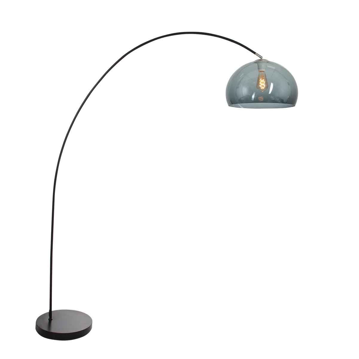 bogenlampe-solva-3907zw-mit-rauchfarbenem-kunststoffkolben-mexlite-solva-smokeglass-und-schwarz-3907zw