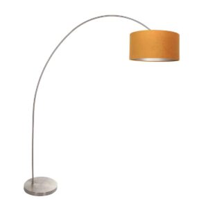 bogenlampe-solva-3910st-stahl-mit-goldfarbenem-samtlampenschirm-mexlite-solva-gold-und-stahl-3910st