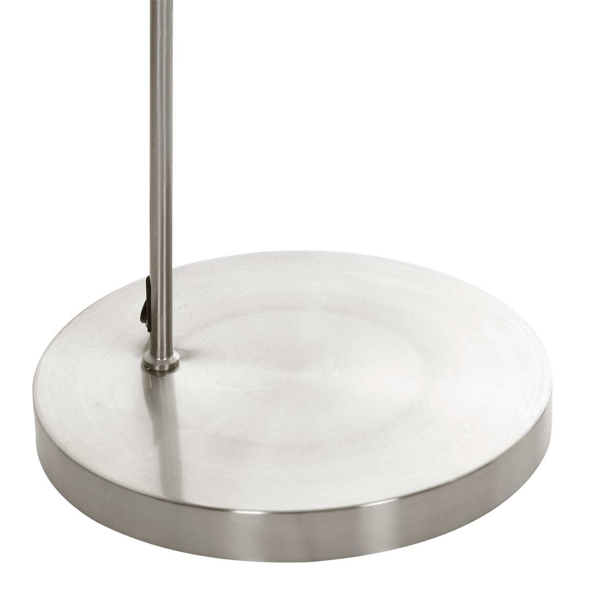 Klassische stählerne Bogenlampe mit weißer Lampenkugel Mexlite Solva – Bild 4