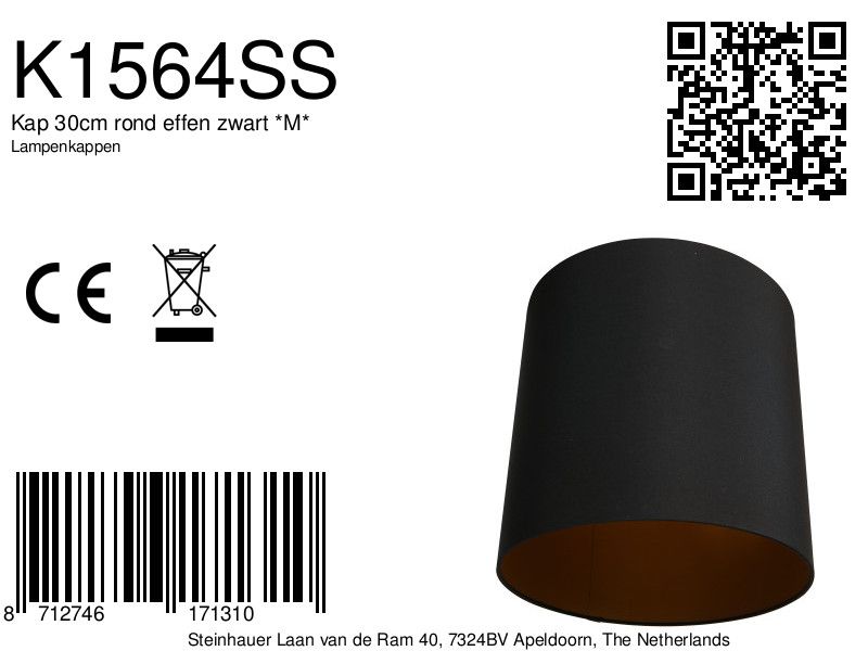 Trendige schwarze Stoff-Lampenabdeckung Mexlite – Bild 6