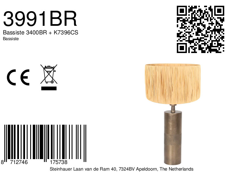 Klassische Tischlampe aus Metall Steinhauer Brass – Bild 8