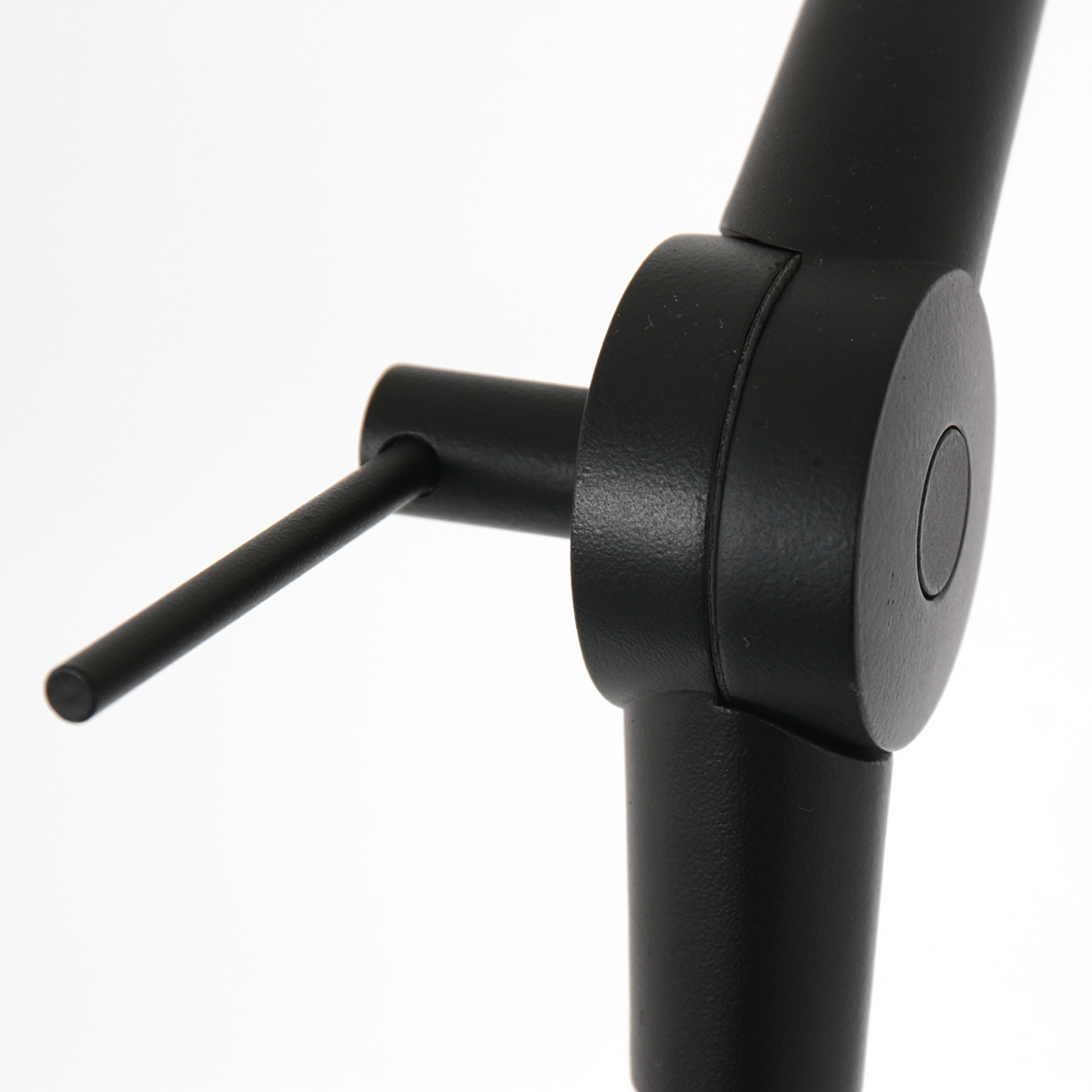 Moderne schwarze Bogenlampe mit Rattanschirm Steinhauer Prestige Chic – Bild 9