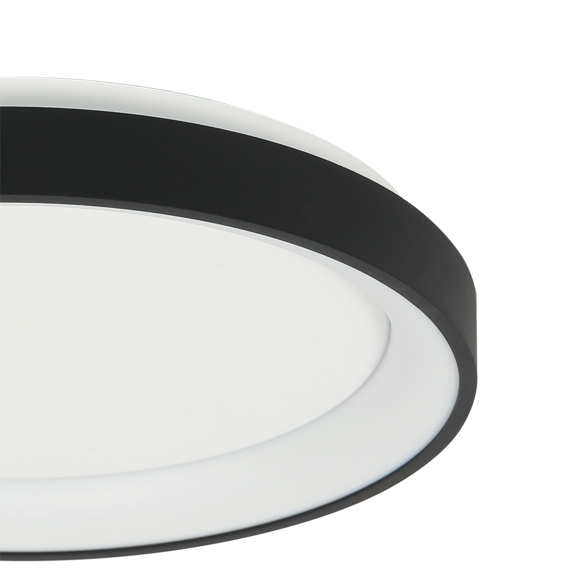 Moderne Schwarze Runde LED Deckenlampe Steinhauer Ringlede – Bild 5