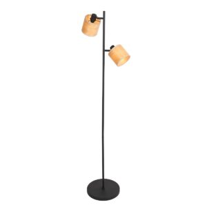 moderne-schwarze-stehlampe-mit-zwei-lichtern-steinhauer-bambus-naturel-und-schwarz-3670zw