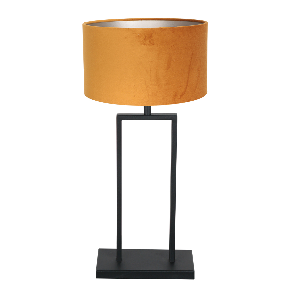 schwarze-tischlampe-mit-orangefarbenem-schirm-steinhauer-stang-3859zw