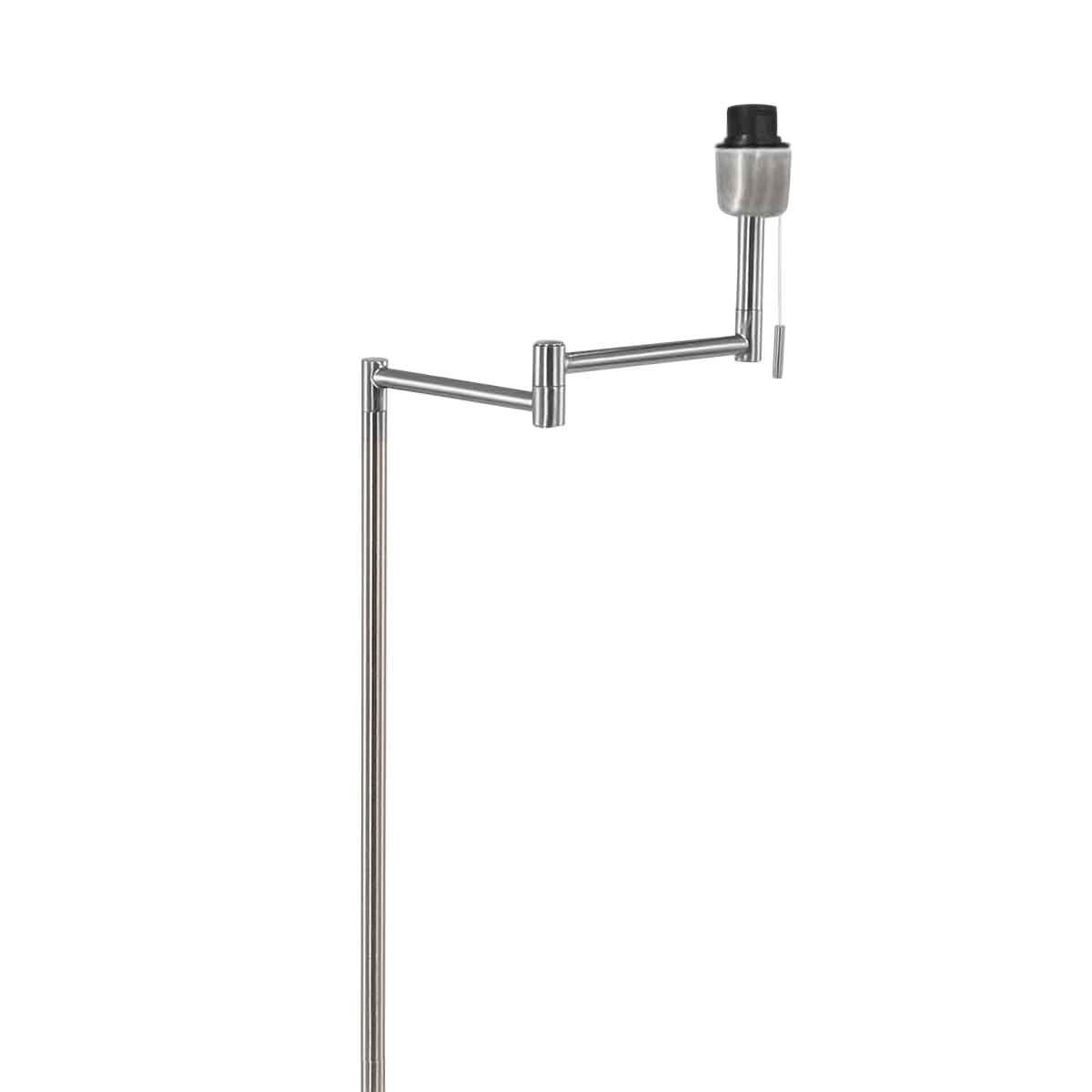 Stählerne Stehlampe mit hellbraunem Schirm Mexlite Bella – Bild 4