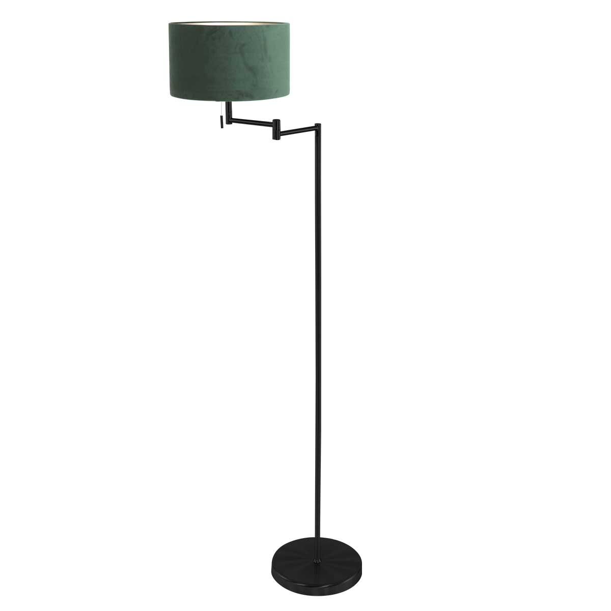 Moderne schwarze Stehlampe mit grünem Schirm Mexlite Bella – Bild 2