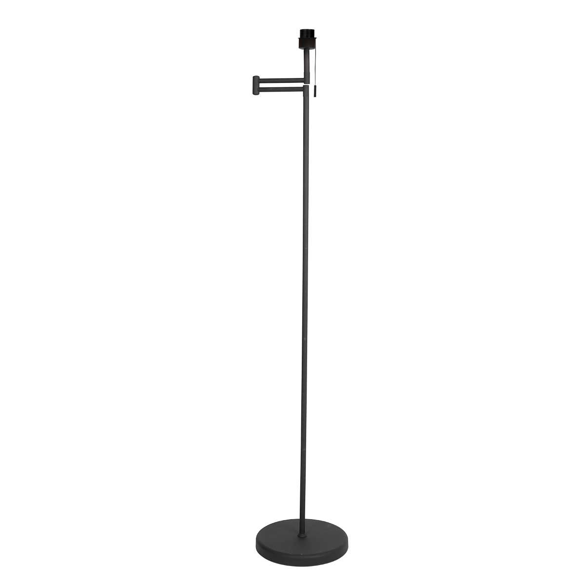 Moderne schwarze Stehlampe mit weißem Schirm Mexlite Bella – Bild 11