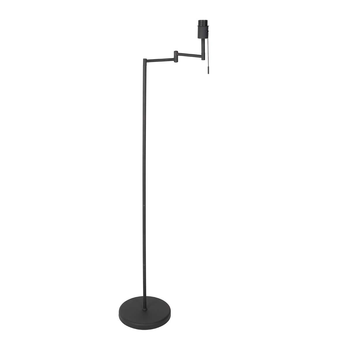 Moderne schwarze Stehlampe mit weißem Schirm Mexlite Bella – Bild 7