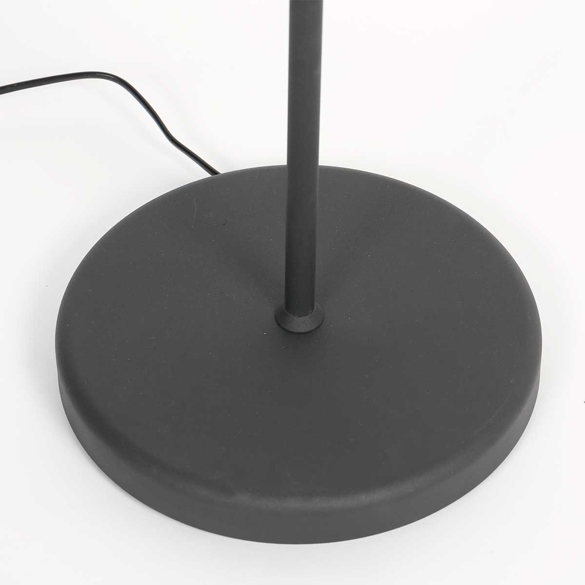 Moderne schwarze Stehlampe mit weißem Schirm Mexlite Bella – Bild 8