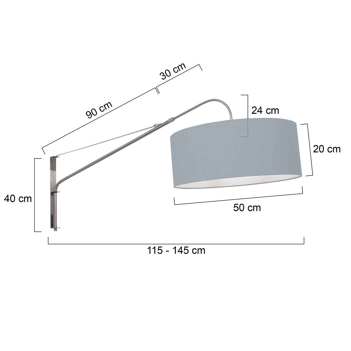Wandleuchte kurzer Bogen Steinhauer Elegant Classy – Bild 6