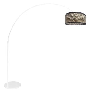 weiße-bogenlampe-mit-rattanschirm-steinhauer-sparkled-light-3784w