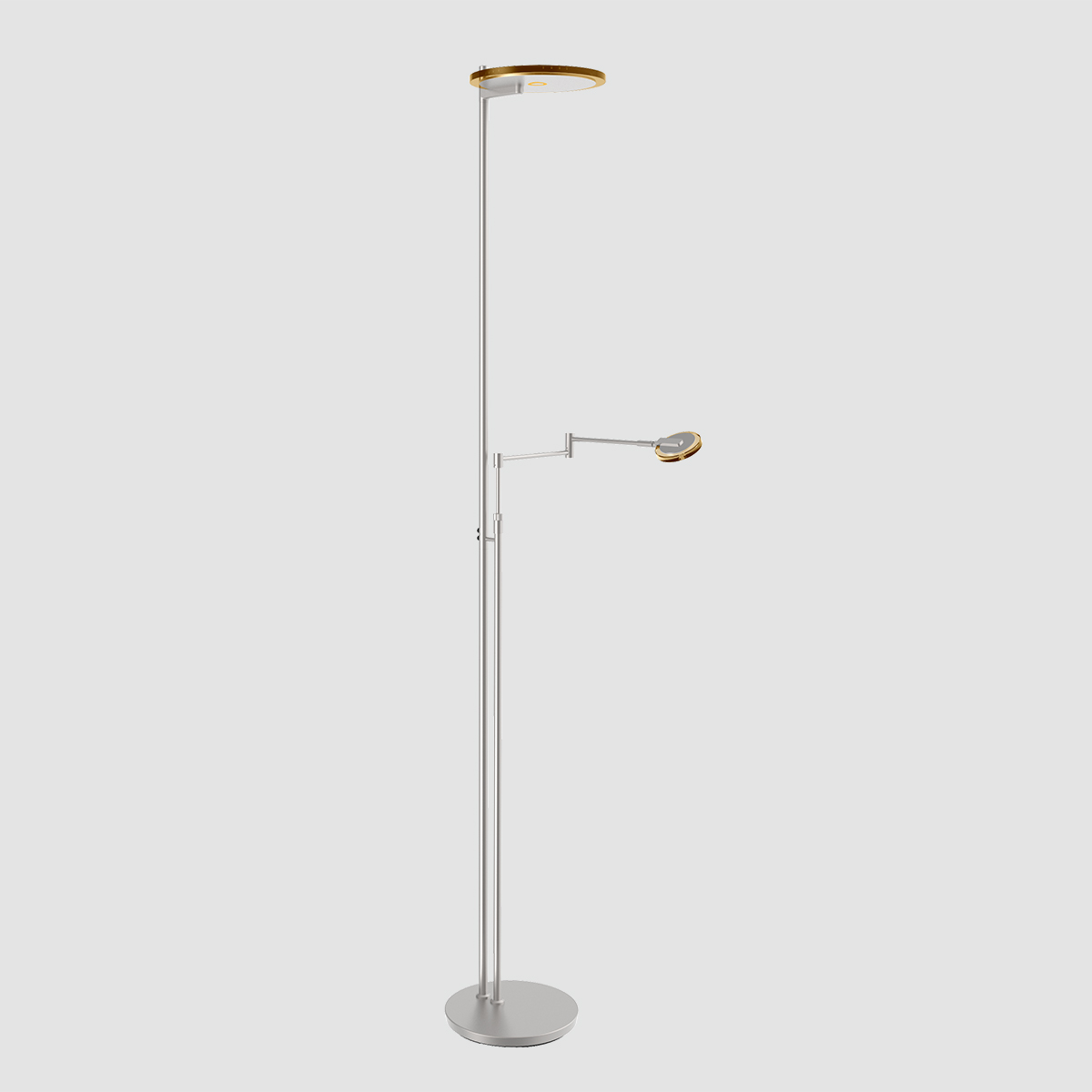 Moderne Stahl-Glas-Stehlampe Steinhauer Turound – Bild 15