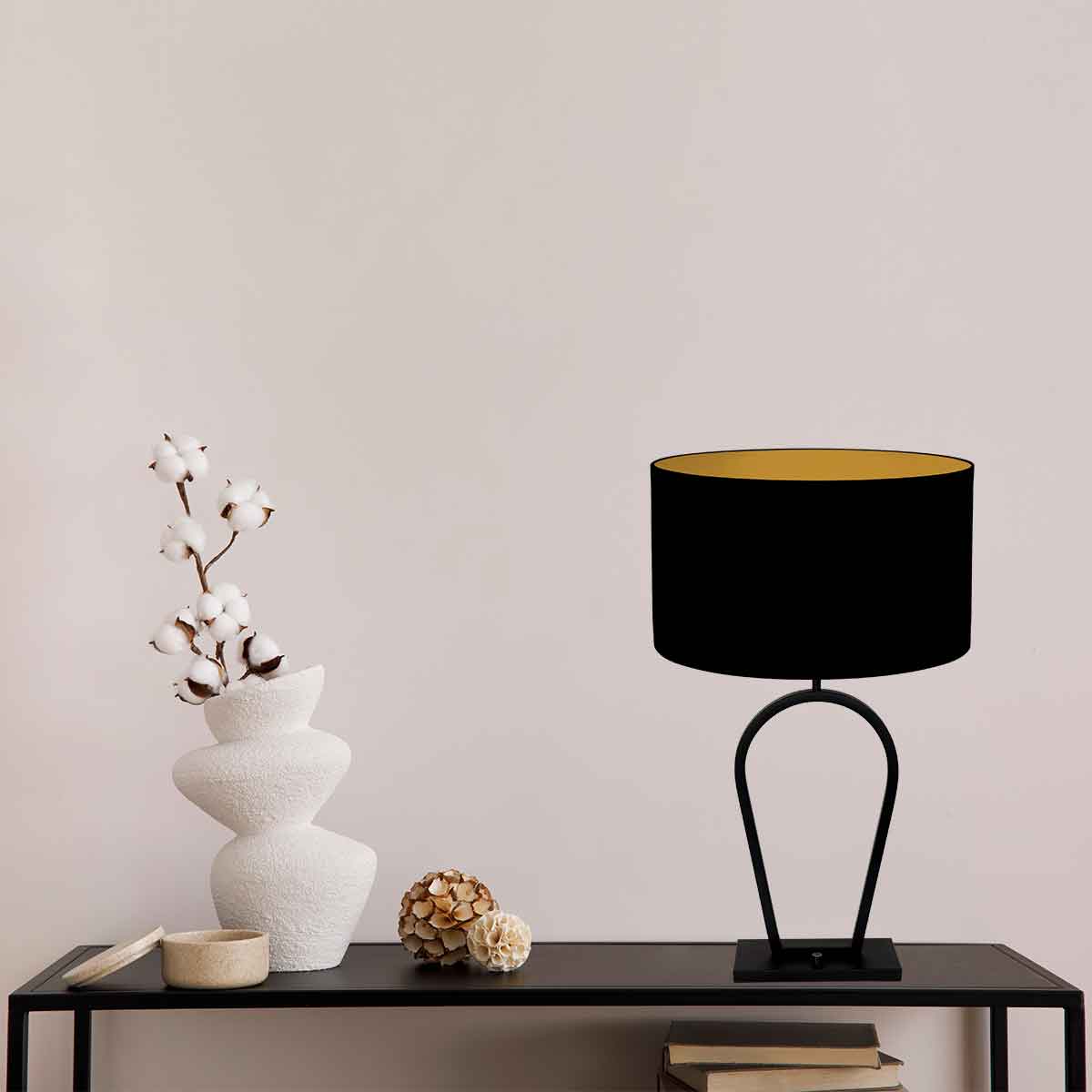 Runde trendige Tischlampe Steinhauer Stang – Bild 3