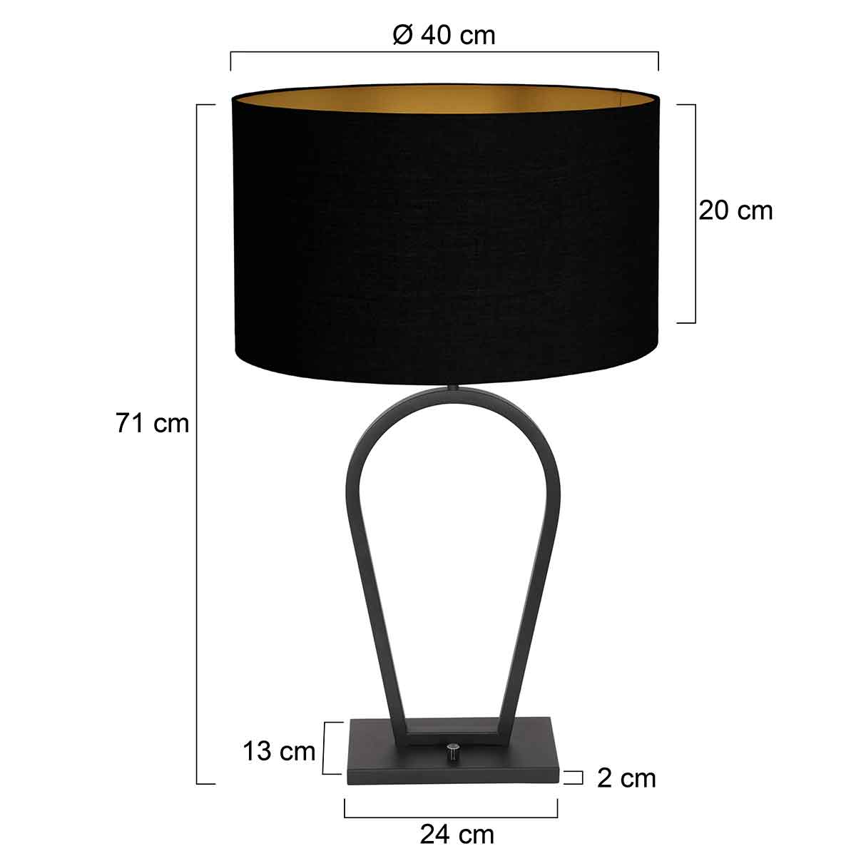 Runde trendige Tischlampe Steinhauer Stang – Bild 7