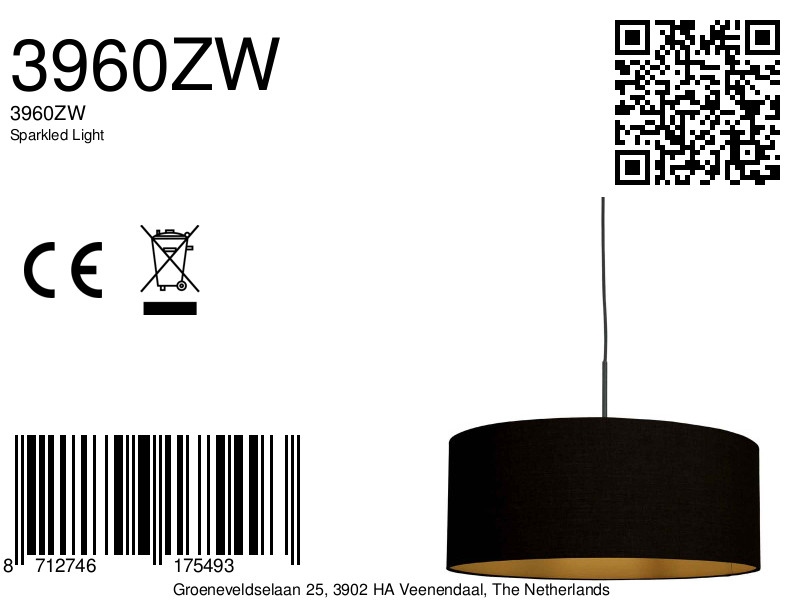 Trendiger schwarzer Stoff Steinhauer Sparkled Light – Bild 8