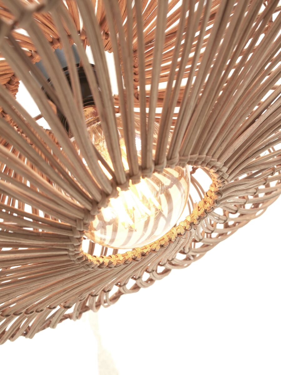 Rattan-Metall natur Bohemian Deckenleuchte GOOD&MOJO Zanzibar – Bild 4