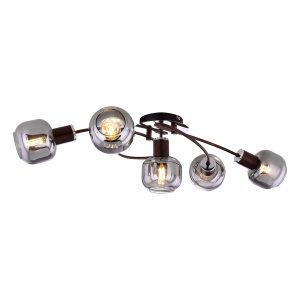 5-kap-deckenlampe-metall/rauchglas-bronze-globo-pallo-54303-5