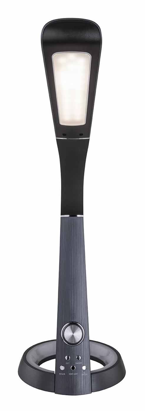 Biegbare Tischlampe Schwarz Farbanpassbar Globo Mitti – Bild 2