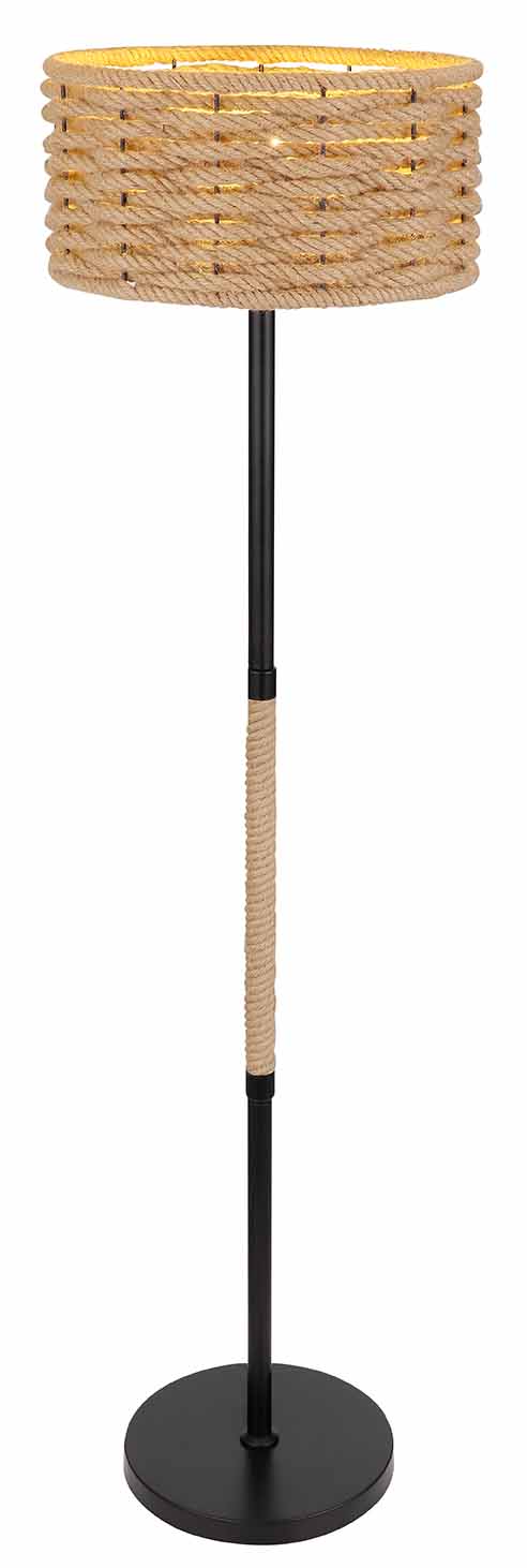 Böhmische schwarze Metall-Tau-Stehlampe Globo Halia – Bild 2