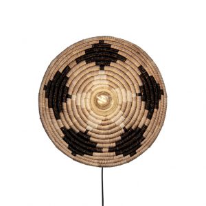 böhmische-seegras-wandlampe-natur/schwarz-good&mojo-andros-andw031bw