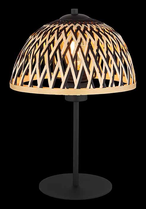 Bohemian schwarze Metall-Tischlampe Globo Colly – Bild 3